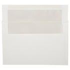 JAM Paper A9 Foil Lined Envelopes, 5.75 x 8.75, White with Ivory Lining, 100 Pack (532412546g)-White with ivory