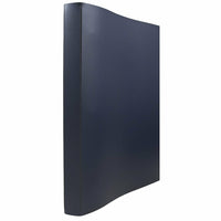 JAM Paper Italian Leather 3 Ring Binder, 3/4", Navy Blue (369231774)-Red Italian leather 3 ring binder - 3/4" wide
