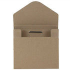 JAM Paper CD Case Portfolio Envelopes With Elastic Closure, 5 x 5.63 x.38, Recycled Brown Kraft, 4 Pack (333545g)-Portfolio flap: vflap