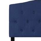 Flash Furniture Cambridge Tufted Upholstered Twin Size Headboard - Navy Fabric-Navy Fabric Upholstery