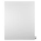 Mark Maker Legal Tabs - Letter Size - White - 1/25th cut - 25 tabs per package - 5 packages Pack - Number 100-White Single Tabs
