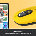 Logitech POP Wireless Mouse - Blast-FLOW between worlds: Connect to up to 3 devices on Windows, Mac, Chrome OS or Android using Bluetooth and glide between screens using the Easy-Switch button or FLOW
