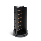 Can-Bramar Econoline Countertop 4-Way Spinner Display - 12" D x 12" W x 21" H - Black-Accepts all standard slatwall hardware and accessories