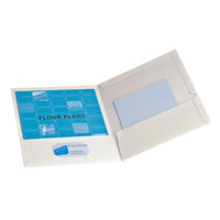 Oxford Portfolio, 2 Pockets, Letter Size, White-Oxford twin pocket folder is the standard in paper storage