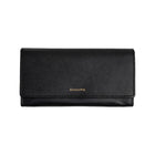 Champs Gala Collection Leather Flap Clutch Wallet - Black-Made Of Genuine Leather