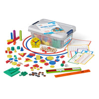Hand2Mind Math Tools - Grades K-1 - Multicolor-Convenient plastic storage tote keeps materials organized.
