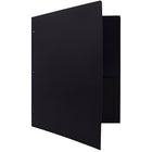 JAM Paper Plastic Heavy Duty 3 Hole Punched Two Pocket School Folder, Black, 12 Pack (383HHPbug)-4