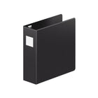 Wilson Jones DubLock ENVI Professional Easy Load 4" 3 D-Ring Binder - Black-Black, D-Ring binder with 780 Sheet Capacity