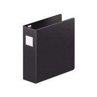 Wilson Jones DubLock ENVI Professional Easy Load 4" 3 D-Ring Binder - Black-Black, D-Ring binder with 780 Sheet Capacity
