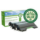 Staples Sustainable Earth Brother TN420 Reman Laser Toner Cartridge, Standard Yield, Black, 3 Pack-Colour: black