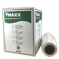 Vmaxx Prestretch Hand Wraps - Light - 15" x 1476' -  4 Pack-Cast 1 sided cling film