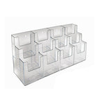 Azar Displays 3-Tier 12-Pocket Trifold Brochure Holder, 2 Pack (252818)-Brochure holders