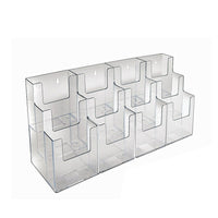 Azar Displays 3-Tier 12-Pocket Trifold Brochure Holder, 2 Pack (252818)-Brochure holders
