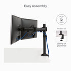 Basic Tech Dual Monitor Arm (8057701)-Meets VESA mounting standards