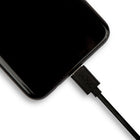 Veho Pebble 20cm USB-C Cable, Black-Features a soft Tacton rubber finish for durability perfect for business users, students and general use