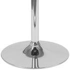 Flash Furniture 23.5" Round Adjustable Height Rustic Pine Wood Table (Adjustable Range 26.25" - 35.5")-1" Thick Top