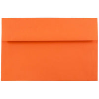 JAM Paper A8 Invitation Envelopes, 5.5 x 8.125, Brite Hue Orange Recycled, 100 Pack (95740g)-Orange