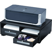 Victor Wood Printer Stand, Midnight Black (1130-5)-Use as a printer stand or large monitor riser
