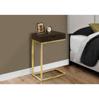 Monarch Specialties 3236 Accent Table - Espresso/Gold Metal With A Drawer-Snack table during your favorite movie or simply an accent table to dress up your living room decor