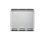 Step N' Sort 3 Compartment Trash and Recycling Bin - 54 L-Includes stickers to label the pedals