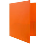 JAM Paper Plastic POP Two Pocket Folders, Orange, 12 Pack (382Eorg)-4