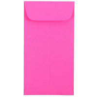 JAM Paper #7 Coin Envelopes, 3 1/2 x 6 1/2, Brite Hue Ultra Fuchsia Pink, 50 Pack-Coin Envelopes