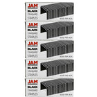 JAM Paper Standard Size Colourful Staples, Black, 5 Pack (335blg)-Size: .5" x .25"