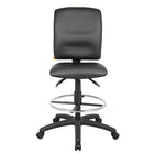 Nicer Interior Multi-Function PU Drafting Chair - Black-Back angle lock lets you secure the backrest at any angle for personalized support