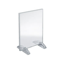 Azar Displays 11" x 8.5" Vertical/Horizontal Dual-Stand Acrylic Sign Holder, Clear, 10 Pack (132714)-Perfect for schools, businesses, homes, and retail stores