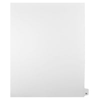 Mark Maker Legal Exhibit Index Tab White Single Tabs, 1/25th Cut, Letter Size, No Holes, Number 75, 25 Pack-White Single Tabs, 1/25th Cut