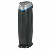 GermGuardian 4-in-1 Digital Air Purifier with HEPA Filter, UVC Sanitizer & Odor Reduction - 22" Tower - Black-Fights Germs: UV-C light helps reduce airborne bacteria, viruses, mold spores (tested with Staphylococcus Albus, and Escherichia Coli, Aspergillus Niger, and Phi-X174) and works with Titanium Dioxide to reduce volatile organic compounds