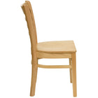 Flash Furniture HERCULES Series Ladder Back Natural Wood Restaurant Chair-Ladder Back Design