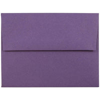 JAM Paper A2 Invitation Envelopes, 4.38 x 5.75, Dark Purple, 250 Pack (563912506H)-Purple dark base envelope