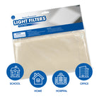Educational Insights Classroom Light Filters - 2' x 2' - Whisper White - Set of 4-Heat-resistant and certified safe: Includes four 2' x 2' heat-resistant Light Filter panels and Certificate of Conformance for flame retardancy
