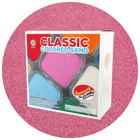 Sandtastik Classic Coloured Sand, 25 lb (11.3 kg) Box, Magenta-Fine grain with natural sparkle throughout