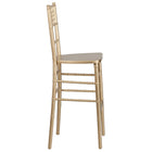 Flash Furniture HERCULES Series Gold Wood Chiavari Barstool-Stack Quantity: 5