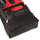 Club Rochelier Expander Camper Backpack with Multi-Straps & Pockets, Red/Black-Multiple adjustable fasteners ensure the backpack doesn't slip off, wide padded straps ensure comfort