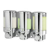 Aviva Dispenser 3, Chrome-Eliminate shower bottle clutter with this convenient dispenser