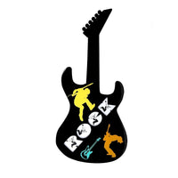 Truu Design Rock Band Guitar Photo Frame, 13 x 28.5 inches, Black-Measures 13"L x 28.5" x 0.25"W in dimensions