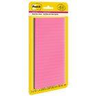 Post-it Super Sticky Lined List Notes - Energy Boost Collection - 3" x 8" - 45 Sheets/Pad - 2 Pack-3 in x 8 in, Tropical Pink and Limeade from the Energy Boost Collection
