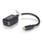 C2G 8In Blk Mini DisplayPort M/HDMI F (54313)-Colour - Black