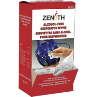 Zenith Safety Alcohol-Free Respirator Wipes - 12 Pack-Wipe