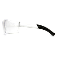 Pyramex Ztek Safety Eyewear Glasses, Clear H2X Anti -Fog, 12 Pack-Scratch resistant polycarbonate lens with black temple tips