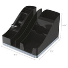 Deflecto All in One Caddy - 6 Compartments - Black-ix distinct compartments for organizing office supplies