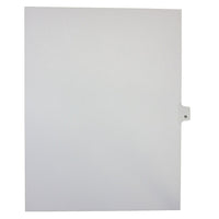 Mark Maker Legal Exhibit Index Tab White Single Tabs, 1/26th Cut, Letter Size, No Holes, Letter N, 25 Pack-White Single Tabs, 1/26th Cut