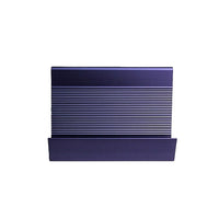 Futech BC001P Aluminum Slanted Business Card Holder, Violet Blue, 2 Pack-Business card holder