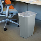 Rubbermaid Vanity Wastebasket - 39 Liters - Grey-Dimensions: 20"H x  11.25"W x 15.25"D