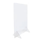 Eddie's Plexiglass Sneeze Guard - 23"W X 32"H - Clear Acrylic-Clear Acrylic Plexiglass Protective Barrier/Shield (Cashier Sneeze Guard)