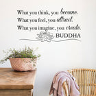 WallPops Become What You Think Wall Quote, Black-Peel and stick, repositionable