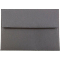 JAM Paper 4bar A1 Envelopes, 3.63 x 5 1/8, Dark Grey, 1000 Pack (36396431B)-Dark gray